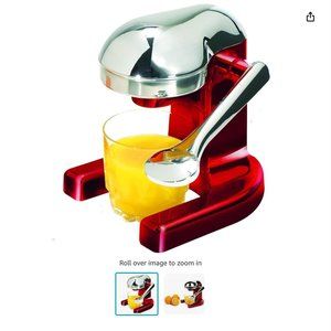 Metrokane Rabbit Citrus Juicer, Metallic Red - Used once with Box